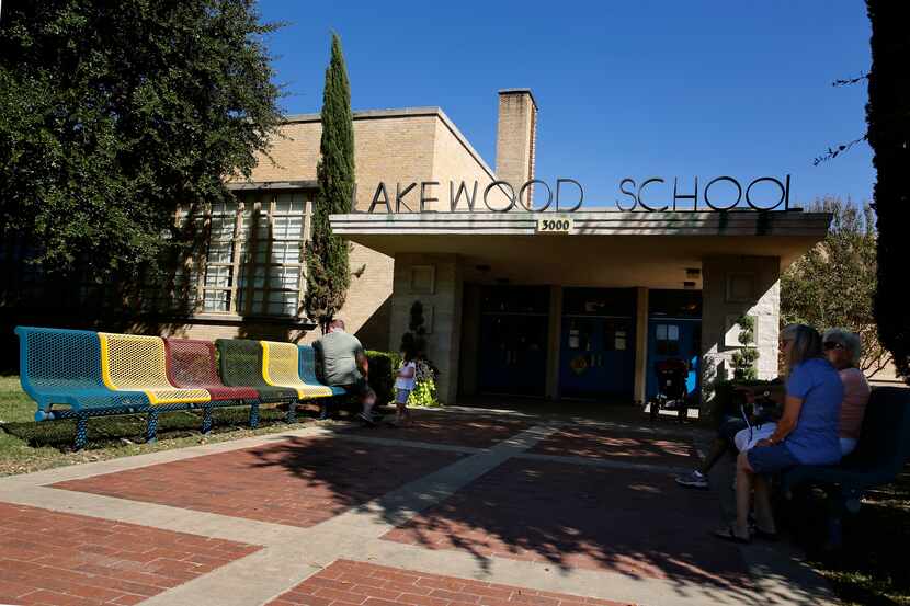 The main entryway to Lakewood Elementary School in Dallas. Lakewood received the most...