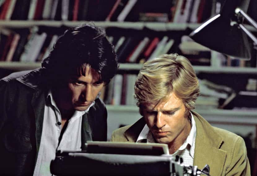 Dustin Hoffman, left, played Carl Bernstein to Robert Redford's Bob Woodward in the movie...