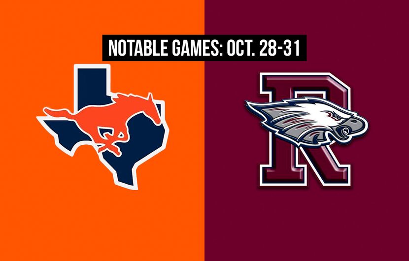 Notable games for the week of Oct. 28-31 of the 2020 season: Sachse vs. Rowlett.