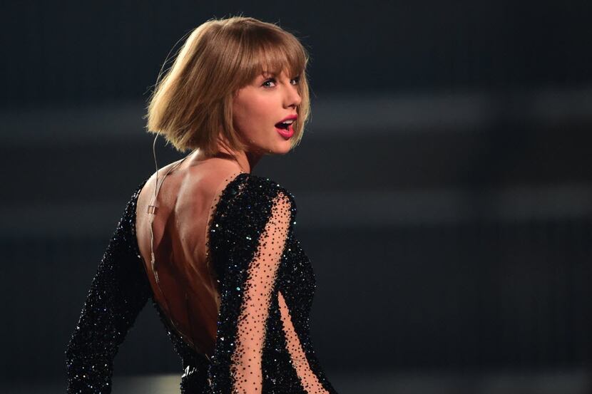 TOPSHOT - Singer Taylor Swift performs onstage during the 58th Annual Grammy music Awards in...