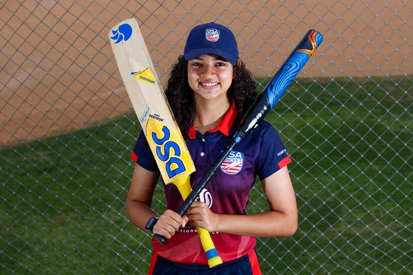 Frisco Lebanon Trail softball player Snigdha Paul poses for a portrait wearing her Team USA...