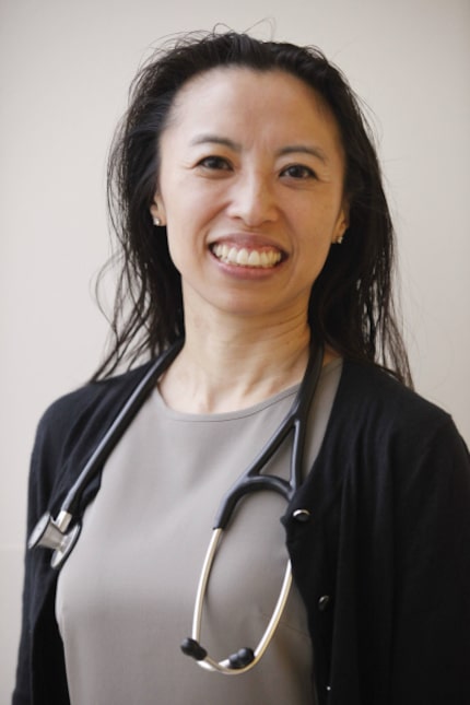 Portrait of Dr. May Lau, an associate professor at University of Texas Southwestern and an...