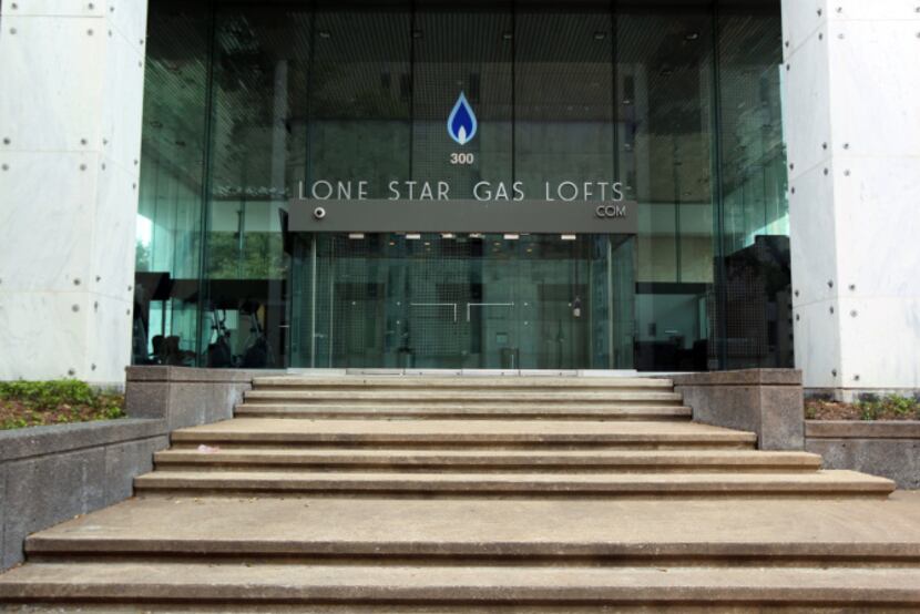 Residents at the refurbished Lone Star Gas Lofts will be welcomed by an imposing entrance.