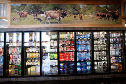Soda and beer fridges at the new Fuel City carry nearly every mainstream brand you could...