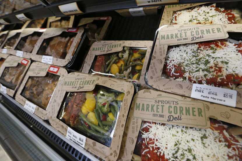 Pre-made meals offered at Sprouts Farmers Market in Allen, TX June 29, 2016.  (Nathan...