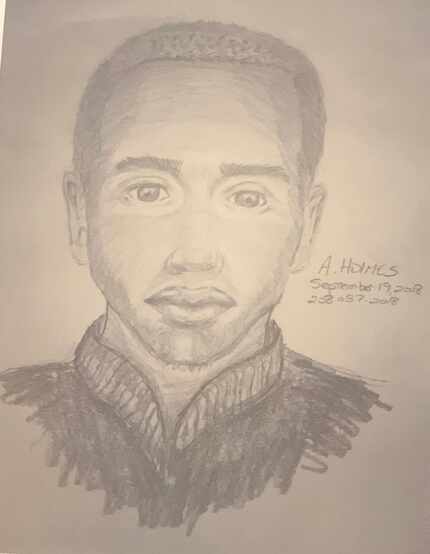 Police sketch of a suspect in two aggravated sexual assaults in Far North Dallas. Police...