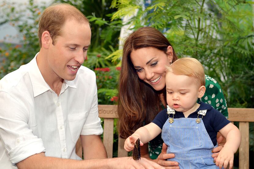 Britain's Prince William, Kate Duchess of Cambridge and Prince George visit the Sensational...