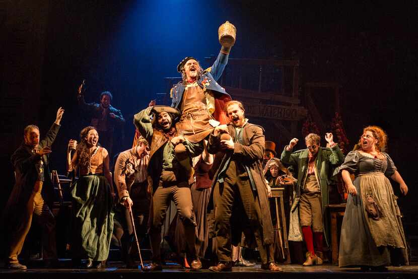 The company  performs "Master of the House" with J. Anthony Crane as Thenardier and Allison...