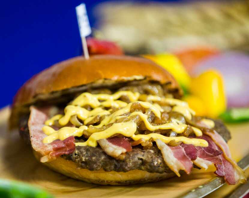 The Atomic Burger is one of four postseason menu additions presented by Delaware North...