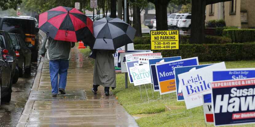  November was a rainy Election Day in North Texas. Saturday is expected to be too. (David...