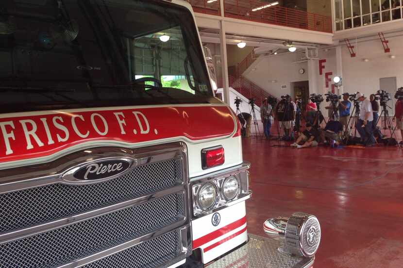 A Frisco fire truck is seen in this 2014 file photo. Firefighters last week battled a blaze...