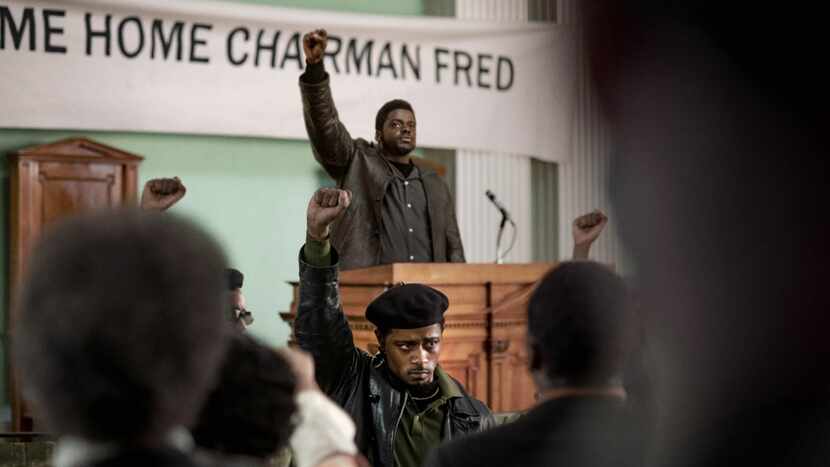 Lakeith Stanfield and Daniel Kaluuya appear in "Judas and the Black Messiah" by Shaka King,...