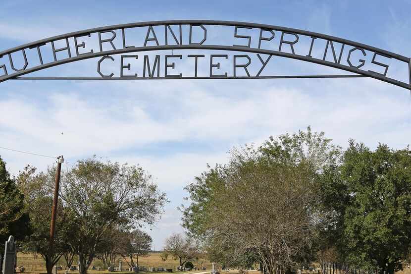 Sutherland Springs Cemetery sits off North FM539 in Sutherland Springs, Texas.