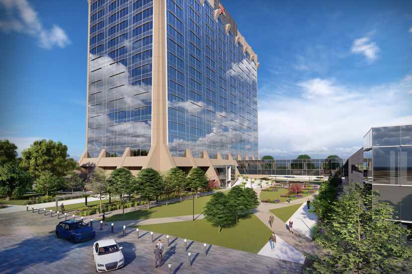 The Pegasus Park campus, located near Stemmons Freeway and Dallas's medical district, hopes...