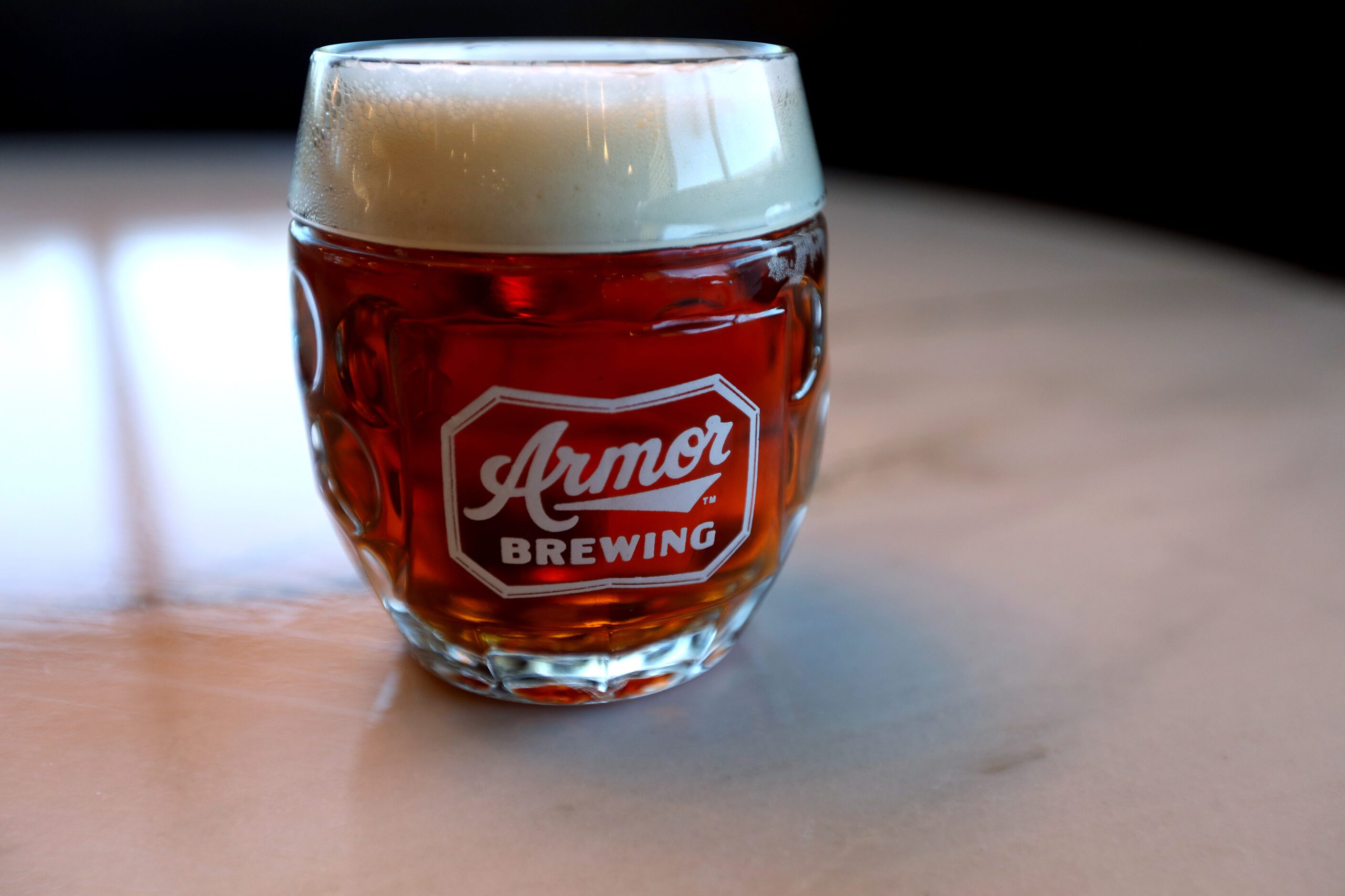 Danke Marzen Lager at Armor Brewing Company in Allen, Texas, Thursday, October 19, 2023....