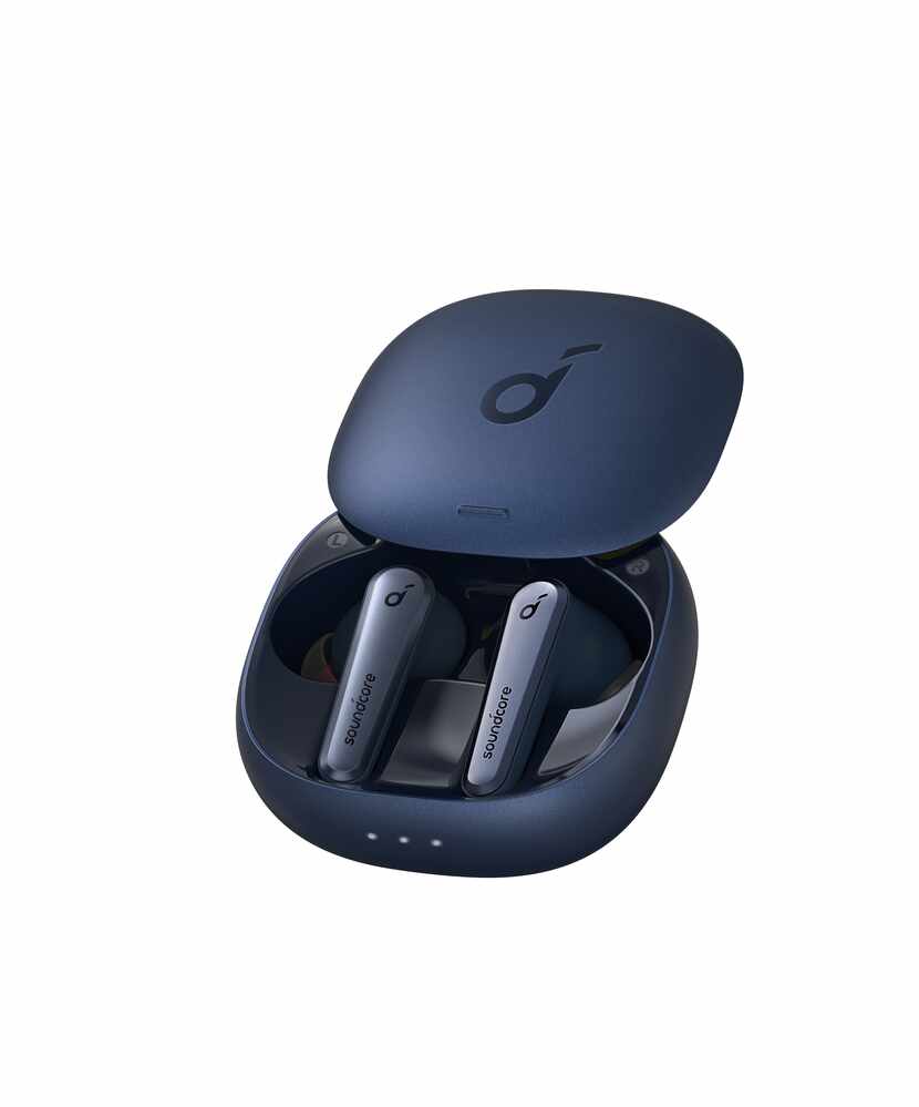 The Soundcore Liberty Air 2 Pro true-wireless earbuds with charging case.