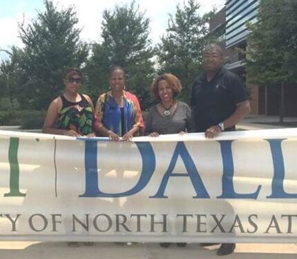 The education initiative was started by (from left) Tiffany Williams, Alendra Lyons, Shay...