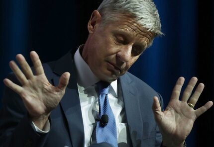 Libertarian presidential nominee Gary Johnson.