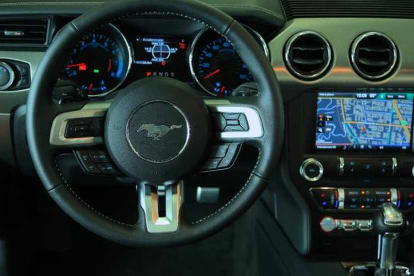 The interior  of the 2015 Ford Mustang GT represents an upgrade from previous models.