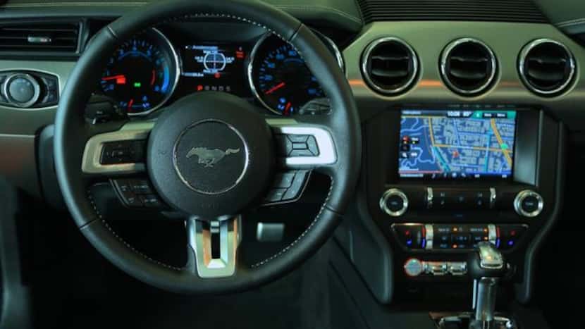 The interior  of the 2015 Ford Mustang GT represents an upgrade from previous models.