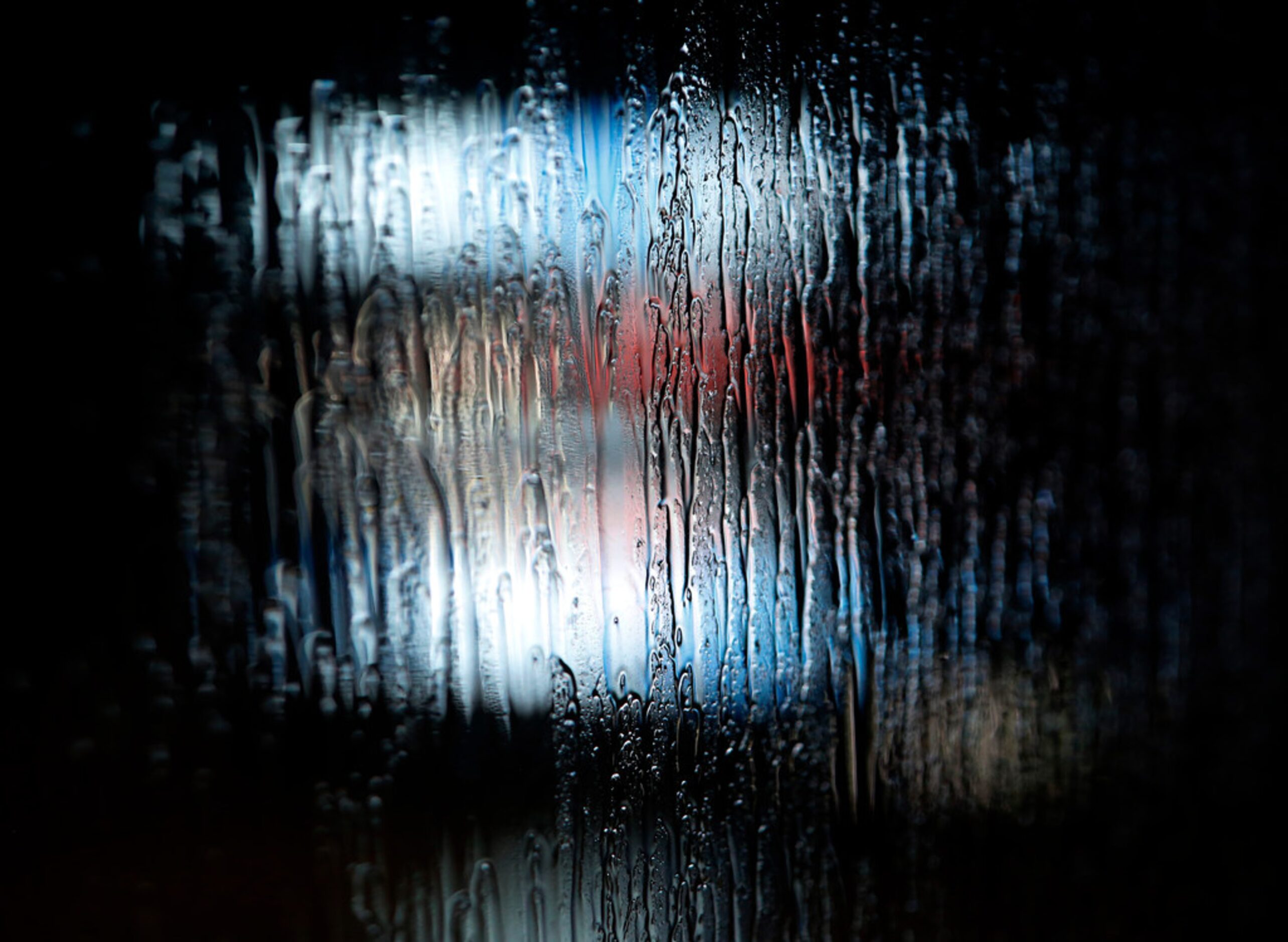 A hard driving rain made seeing the scoreboard through the press box glass challenging...