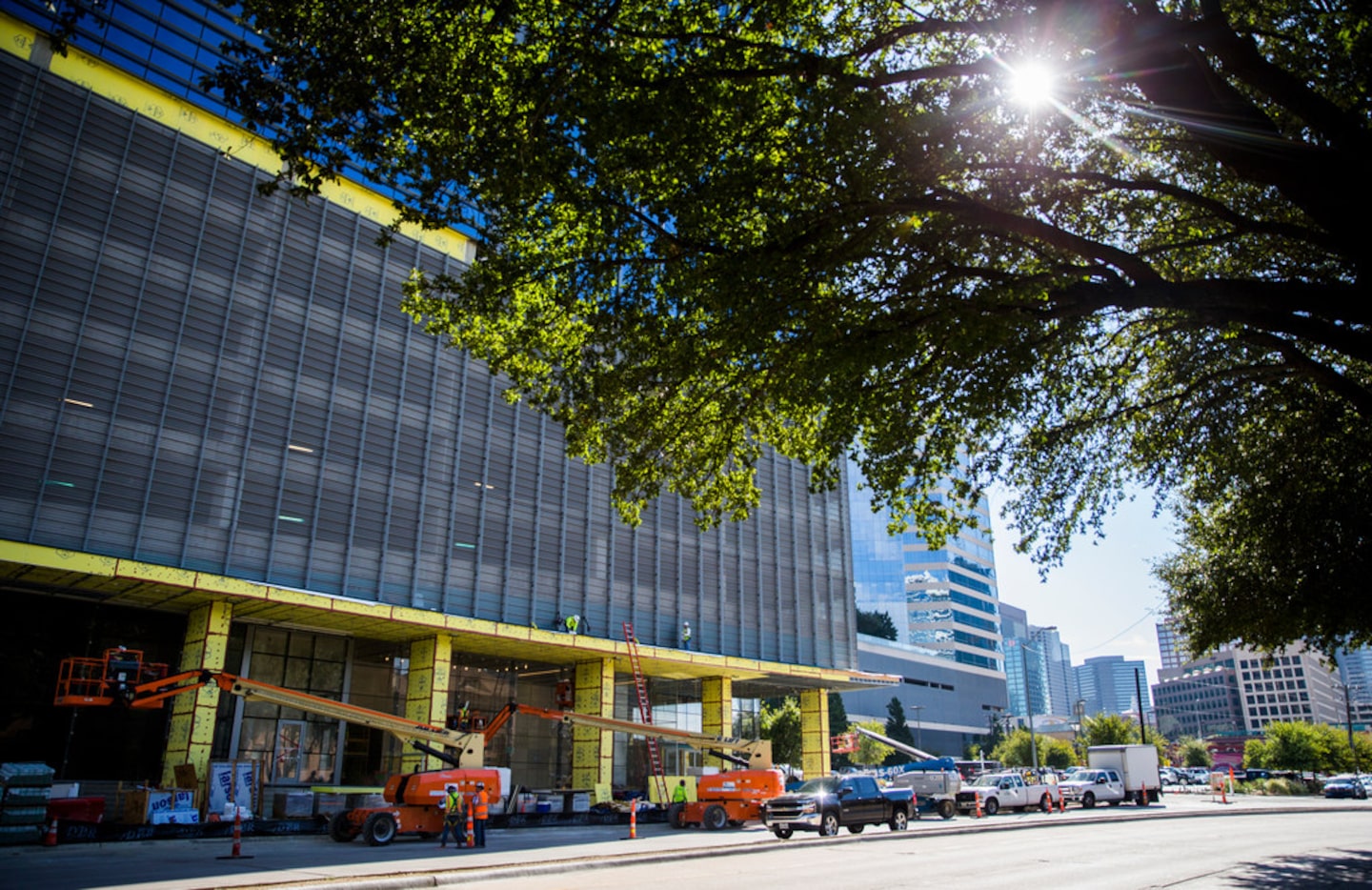 Construction continues on The Union on Sept. 20, 2018 at the corner of Field Street and...