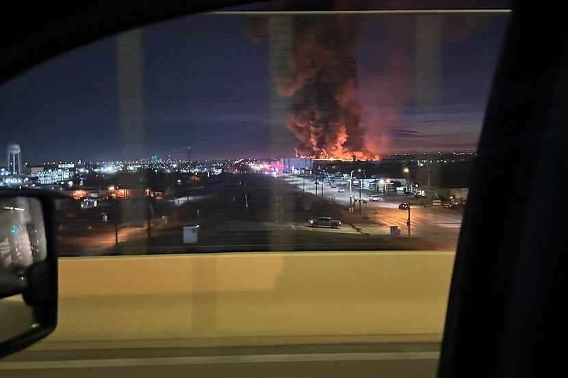 Dozens of Dallas firefighters responded to a massive warehouse blaze on Dec. 27, 2022.