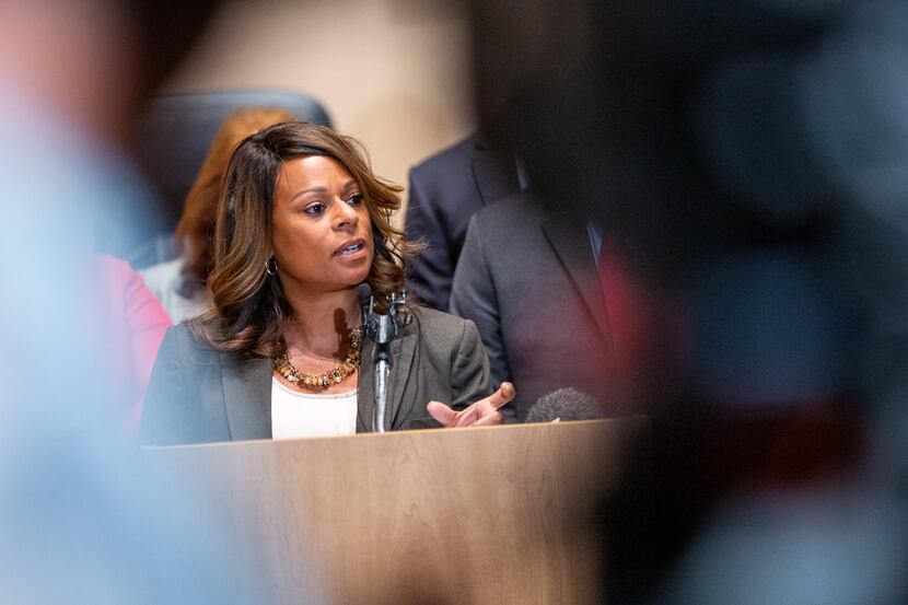 Fort Worth Rep. Nicole Collier, chairwoman of the Criminal Jurisprudence Committee, speaks...