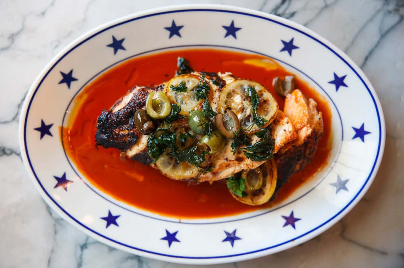 Chicken Diavolo is pictured at The Charles.