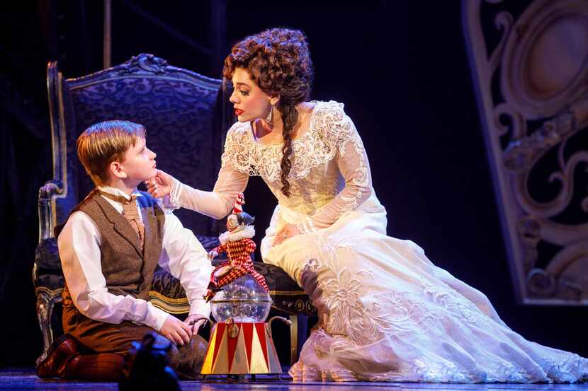 Jake  Heston  Miller  (Gustave)  and  Meghan  Picerno  (Christine  Daaé) perform  in the...