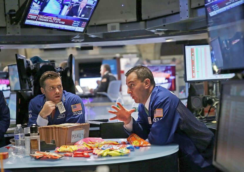 
Workers at the New York Stock Exchange had nothing to trade but stories during a 3
1/2...