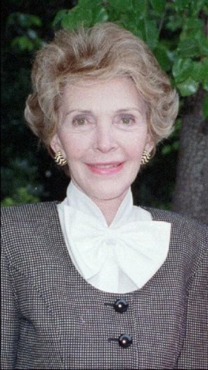 Nancy Reagan, shown in 1989