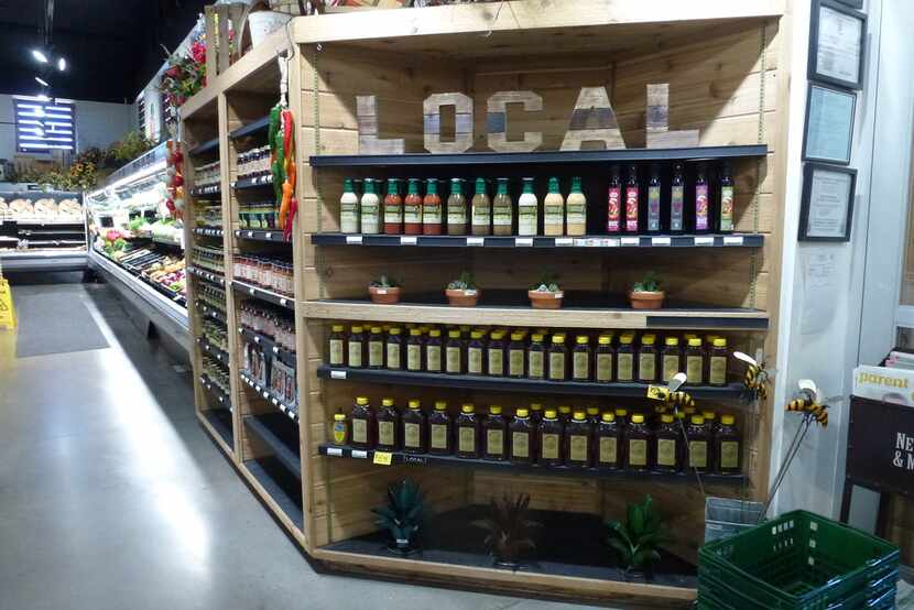 Ruibal's Rosemeade Market emphasizes local where possible, such as Texas Olive Ranch olive...