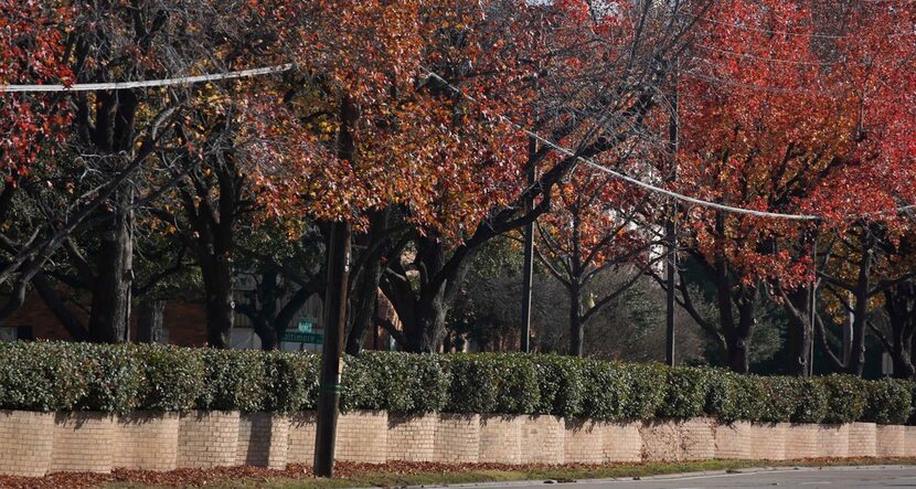 A look at the brick structure known as the "Pink Wall," which used to be the sign of status...