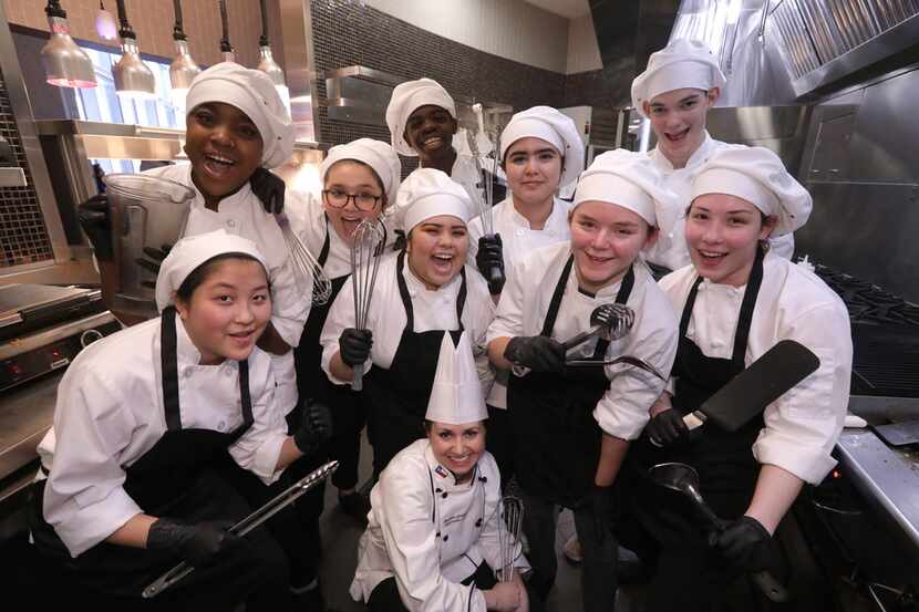 Executive chef Annie Greenslade and her students run Blu Community Bistro at Allen High...