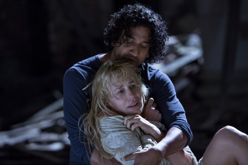 Naveen Andrews  and Daryl Hannah (front) in a scene from Netflix's "Sense8"