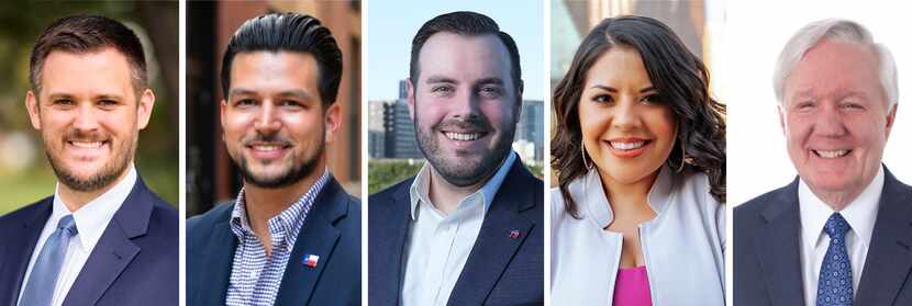 From left: Charlie Gearing, Chris Leal, Kendall Scudder, Alexandra Guio and John Bryant are...