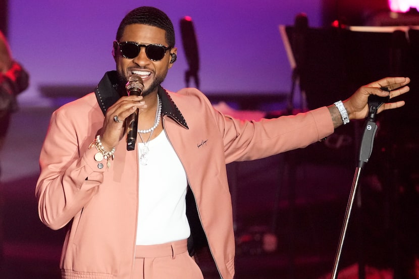 Usher, shown here at the 51st annual Songwriters Hall of Fame induction and awards gala at...