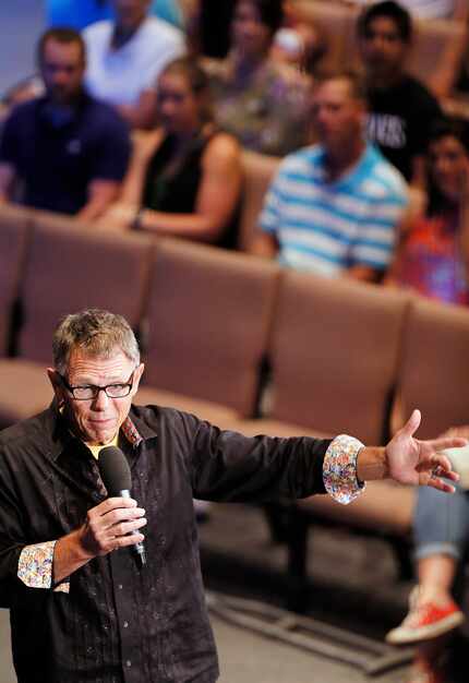 Senior pastor Rick Owen of Pathway Church in Burleson spoke to his congregation Sunday about...