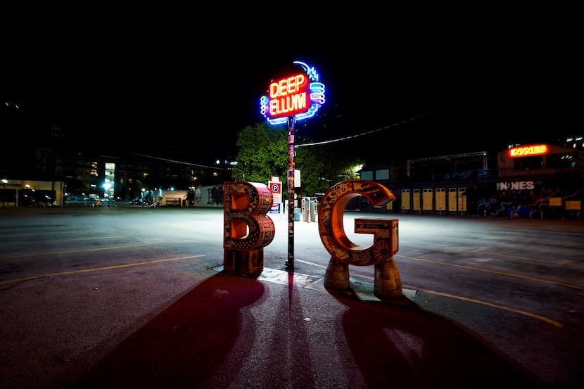 A parking lot in Deep Ellum sits empty at around 9 p.m. on what's a normally crowded...