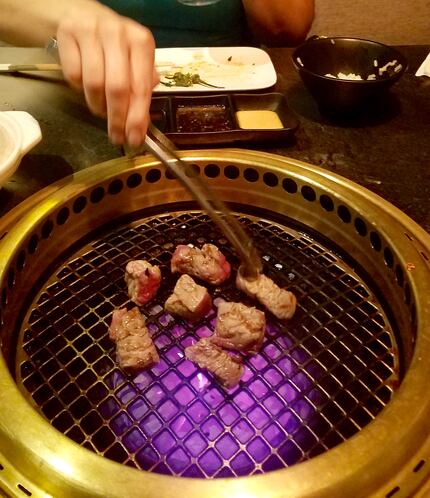 At Niwa, it's all about grilling your own meats tabletop, Korean-BBQ-style.