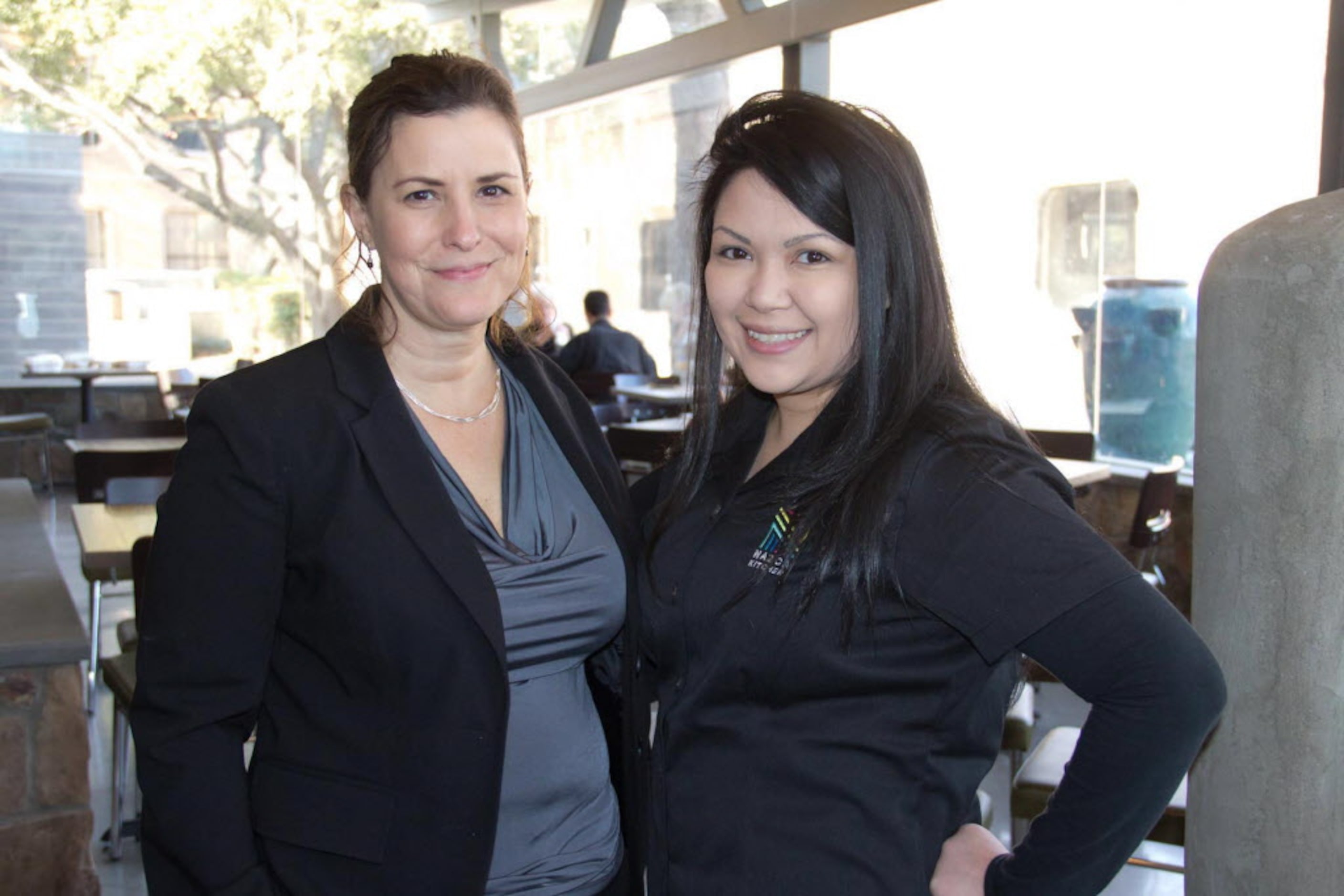 Ginger Lehrfeld and Tanya Garcia celebrated the grand opening on the mayan predicted the end...