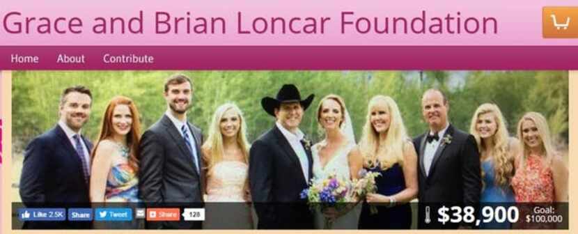 Brian Loncar's family photo was shown on the website of the Grace and Brian Loncar Foundation. 