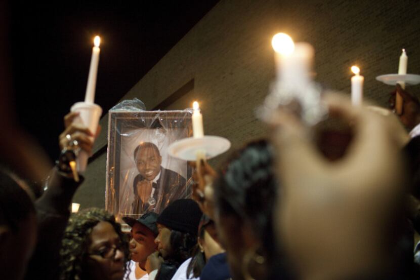 Friends and family of Steven Govan held a vigil at Lincoln High School Wednesday. Govan, 20,...