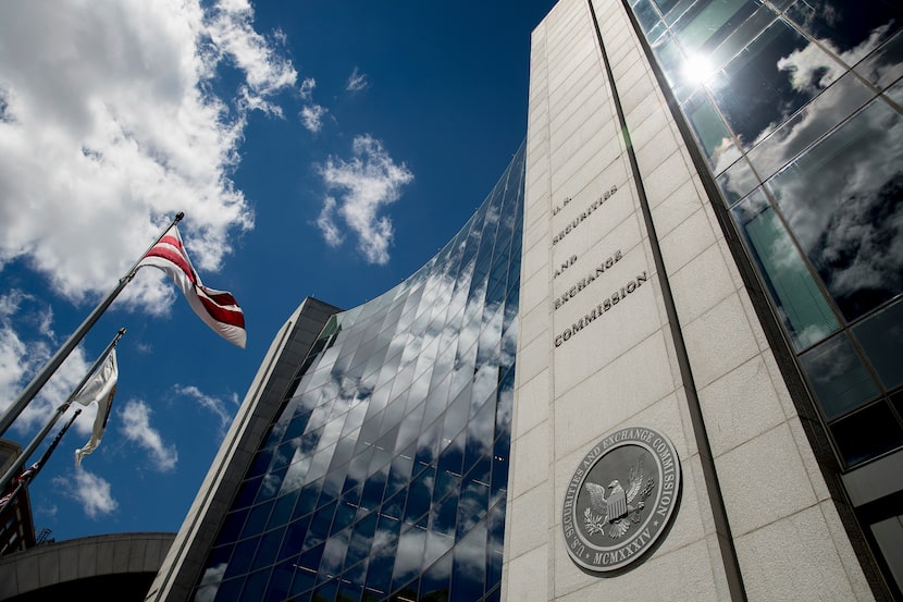 The U.S. Securities and Exchange Commission building in Washington. 