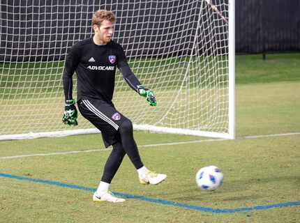 Furman goalkeeper Ben Hale training with FC Dallas. (6-12-18)