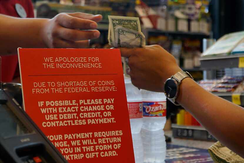 The QuikTrip on Davis Street in Dallas is using signs to let customers know there is a...