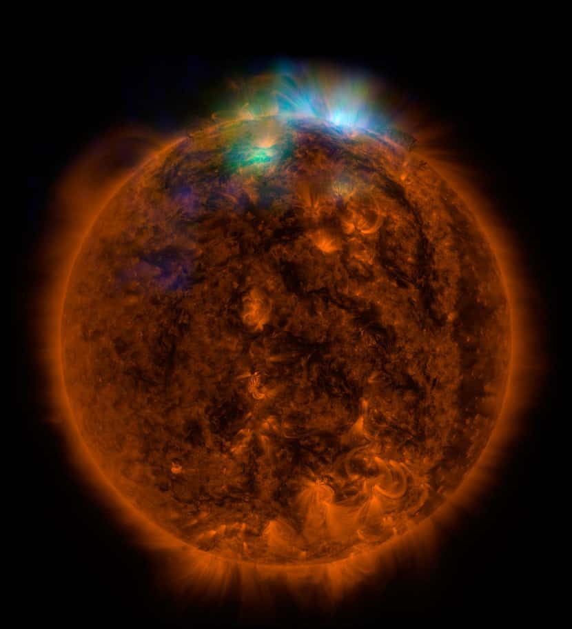  This NASA/JPL-CALTECH handout released December 22, 2014 shows X-rays streaming off the sun...