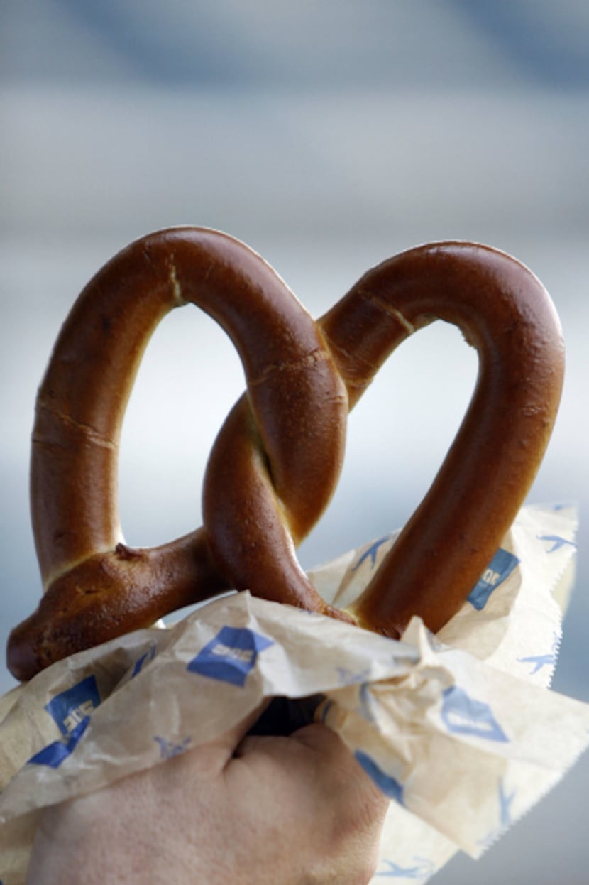 EAT THIS: A soft pretzel is a healthier option when compared to nachos, French fries and...
