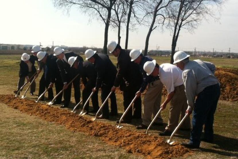 Officials with the City of McKinney and Plano Sports Authority broke ground on the...
